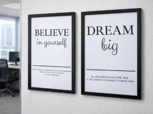 Dream Big & Believe In Yourself Frame Set